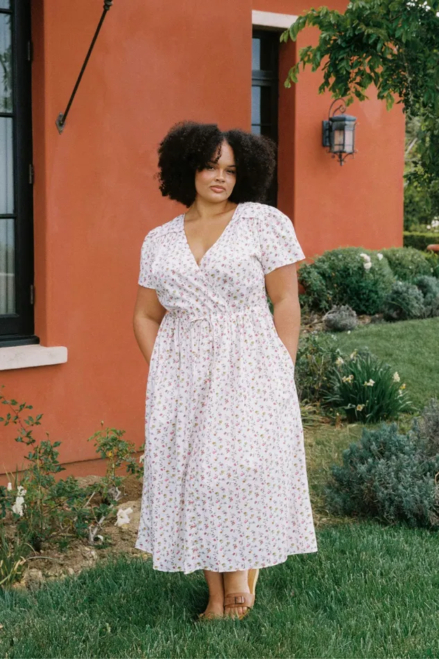 Extended Sizing Women The Dawn Dress Extended Cream Garden Christy Dawn