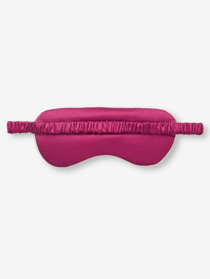 Eye Masks MenWomen Derek Rose Eye Mask Bailey Silk Satin Berry