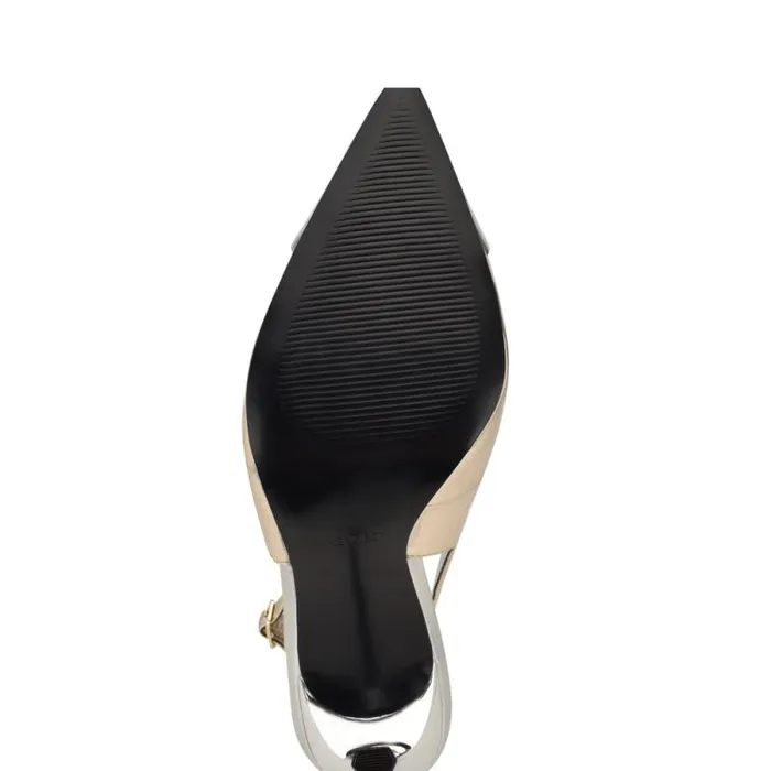 Fabele Pointy Toe Slingback Pumps Platino Women Nine West Heels Fabele Pointy Toe Slingback Pumps Platino Women Nine West Heels