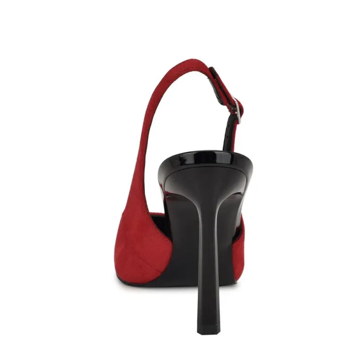 Fabele Pointy Toe Slingback Pumps Red Women Nine West Heels Fabele Pointy Toe Slingback Pumps Red Women Nine West Heels