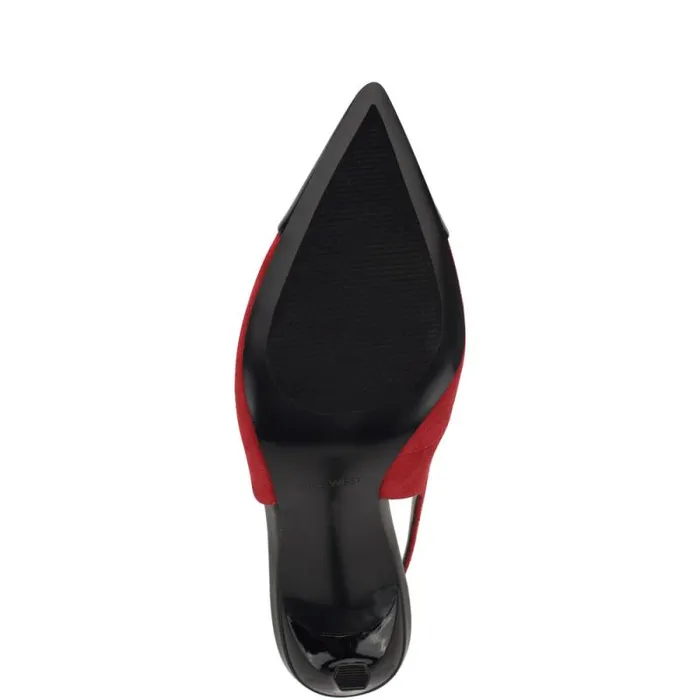 Fabele Pointy Toe Slingback Pumps Red Women Nine West Heels Fabele Pointy Toe Slingback Pumps Red Women Nine West Heels