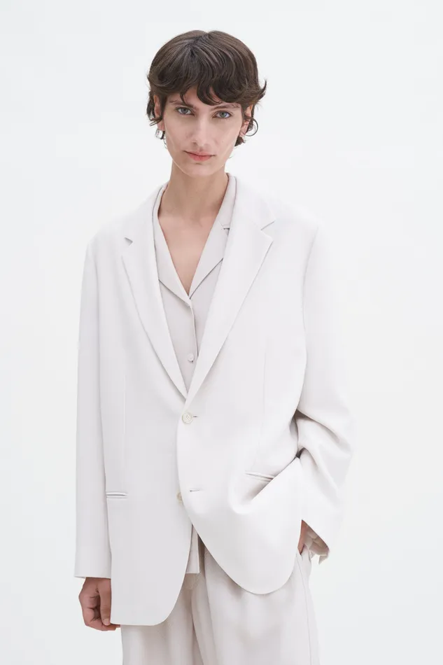 filippak Relaxed Blazer Ivory Women Blazers