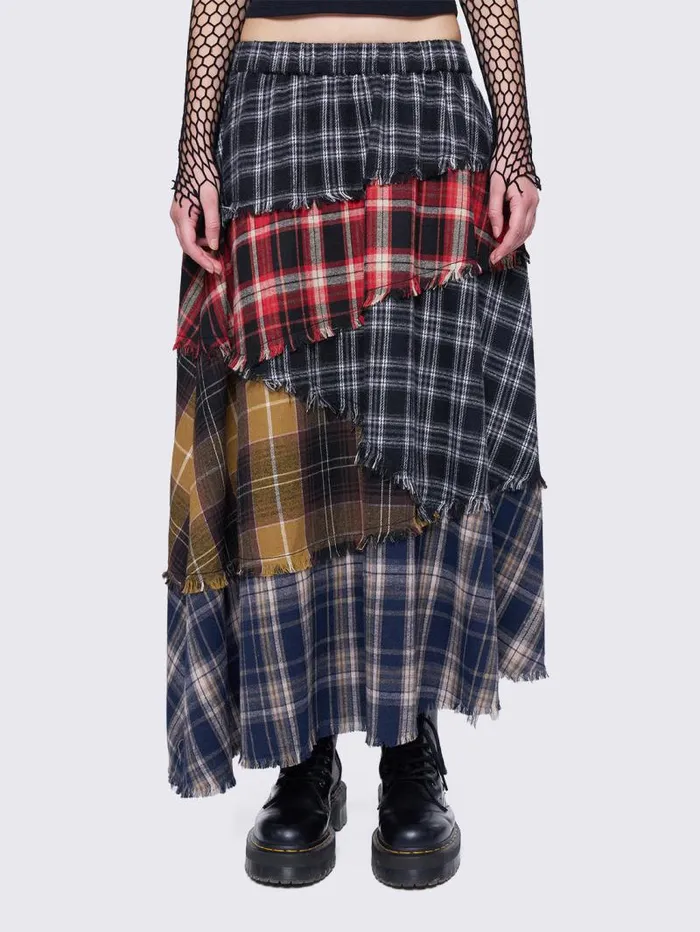 Fiona Patchwork Maxi Skirt Women Minga London Bottoms