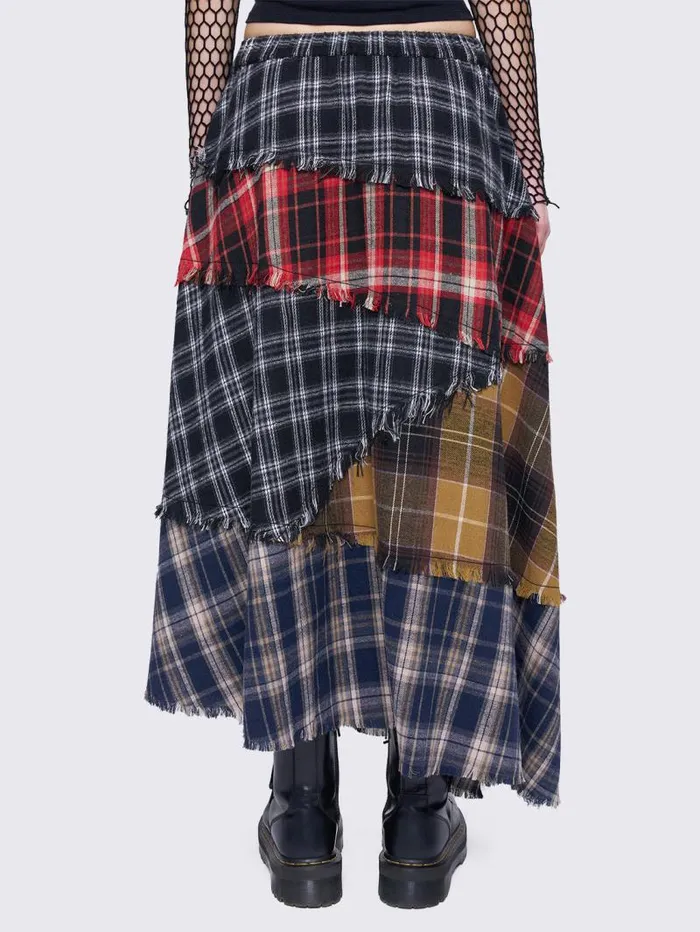 Fiona Patchwork Maxi Skirt Women Minga London Bottoms