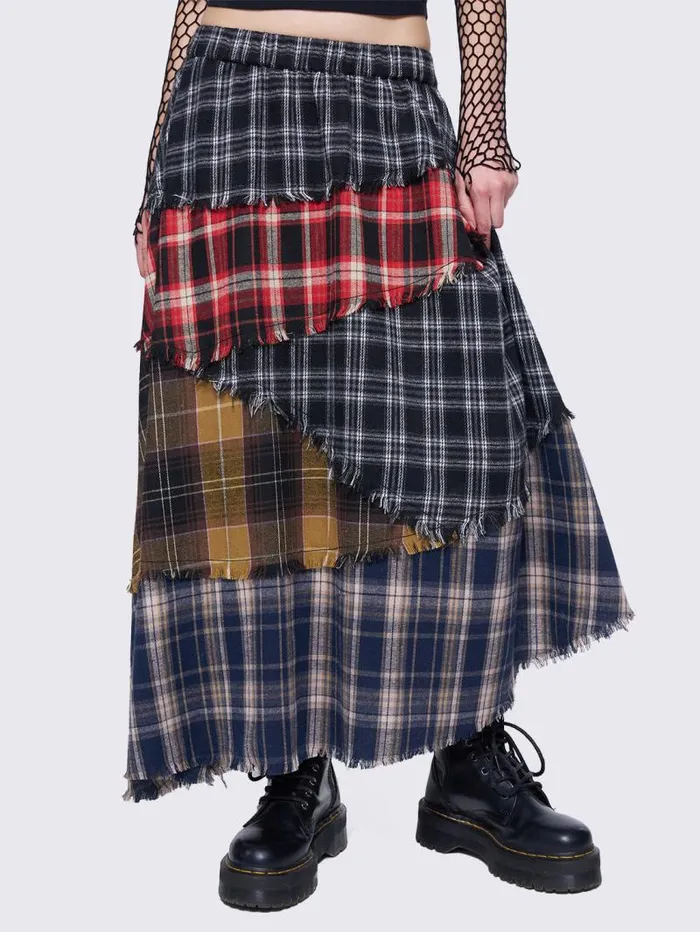 Fiona Patchwork Maxi Skirt Women Minga London Bottoms