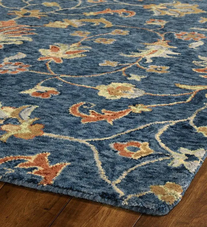 Fireplace and Hearth Carmona Denim Wool Rug 2039 X 3039 8211 Denim Plow and Hearth Hearth Rugs