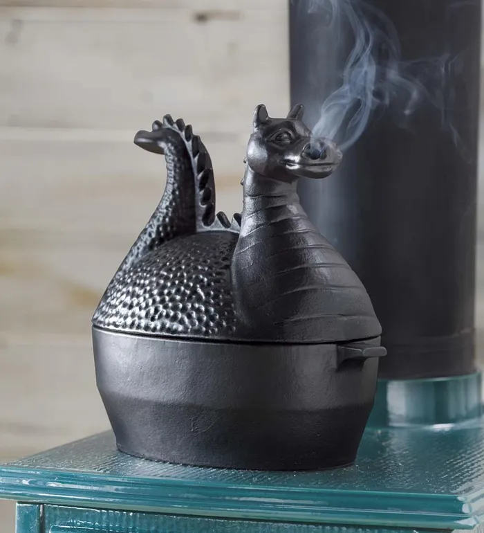 Fireplace and Hearth Dragon Woodstove Steamer In Cast Iron 8211 Black Plow and Hearth Wood Stove Accessories