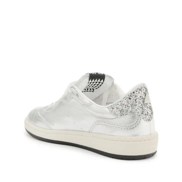 Flats ST001 Leather Sneaker Silver Schutz Shoes Sneakers