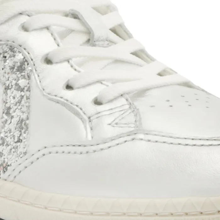Flats ST001 Leather Sneaker Silver Schutz Shoes Sneakers