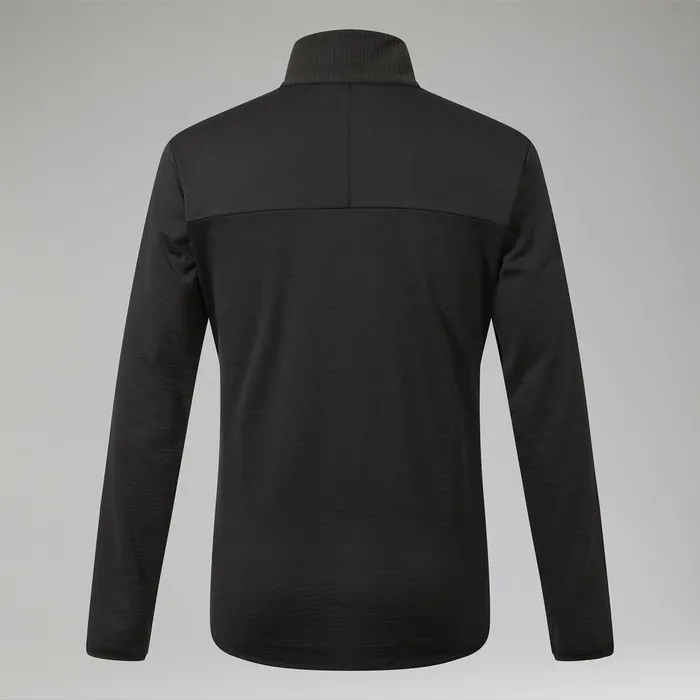 Fleece Men Berghaus Keppla Half Zip Fleece 8211 Black