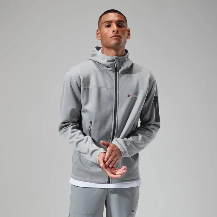Fleece Men Berghaus Pravitale MTN 20 Hooded Jacket 8211 GreyLight Grey