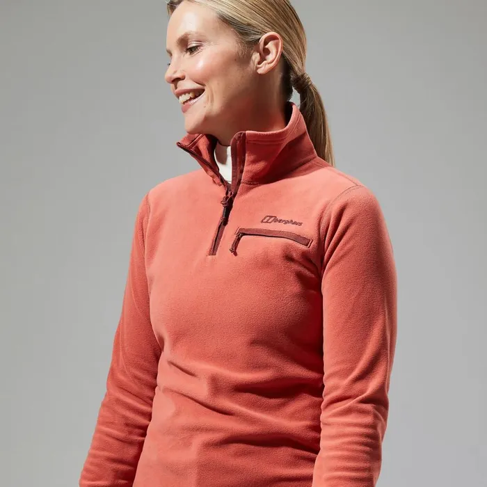 Fleece Women Berghaus Prism 20 Micro Half Zip Polartec Fleece 8211 Red