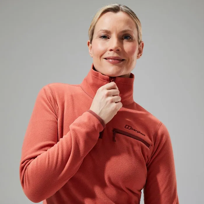 Fleece Women Berghaus Prism 20 Micro Half Zip Polartec Fleece 8211 Red