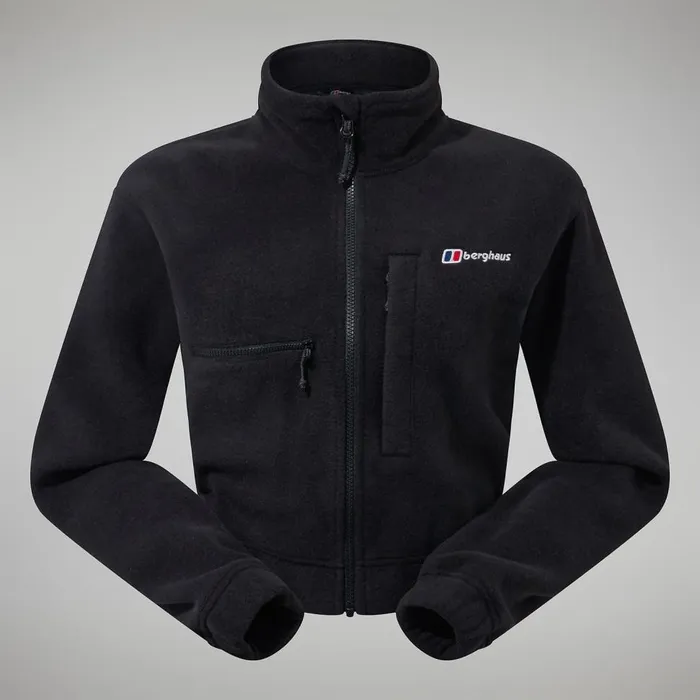 Fleece Women Berghaus Urban Cropped Coord Fleece Jacket 8211 Black