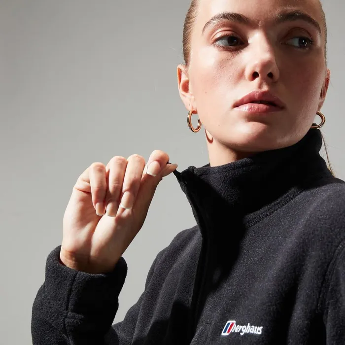 Fleece Women Berghaus Urban Cropped Coord Fleece Jacket 8211 Black