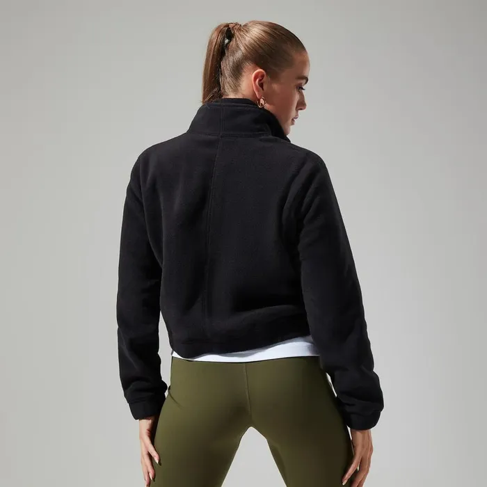 Fleece Women Berghaus Urban Cropped Coord Fleece Jacket 8211 Black