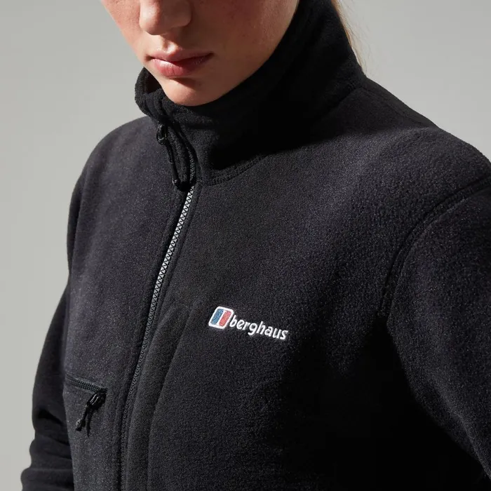 Fleece Women Berghaus Urban Cropped Coord Fleece Jacket 8211 Black