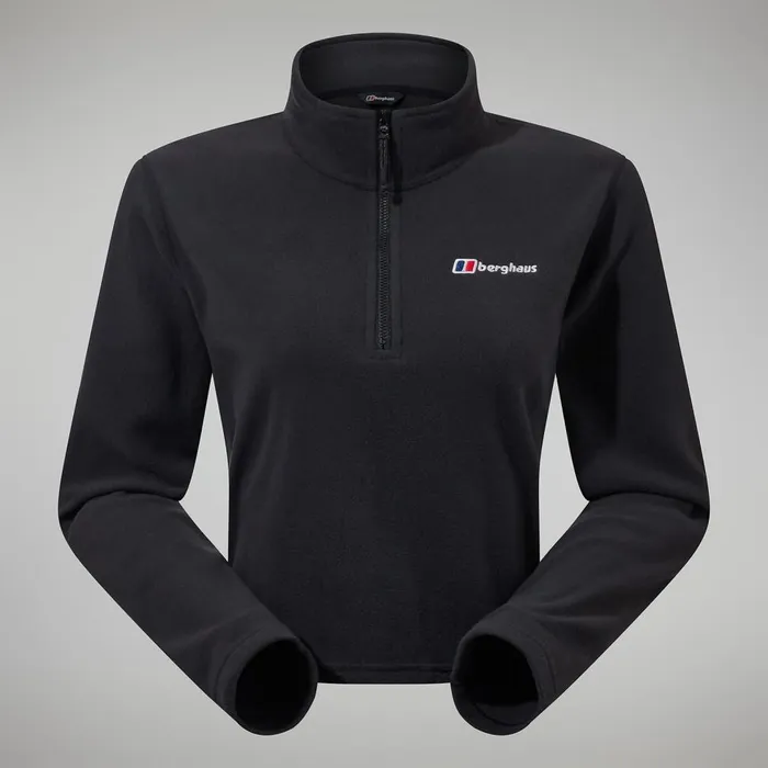 Fleece Women Berghaus Urban Prism Crop Half Zip 8211 Black