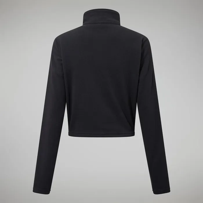 Fleece Women Berghaus Urban Prism Crop Half Zip 8211 Black