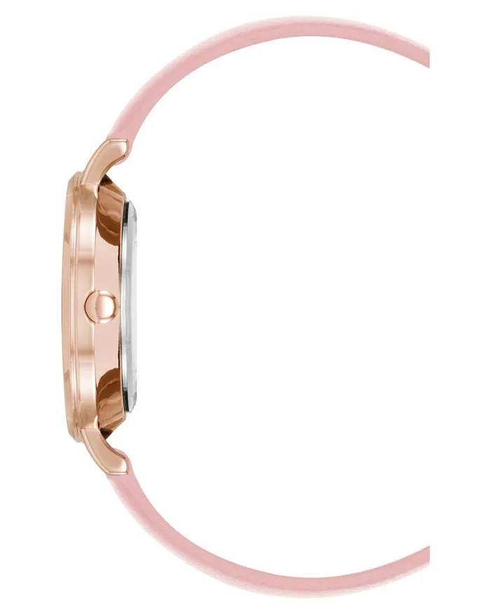 Floral Design Dial Strap Watch Pinkrose Gold Women Nine West Straps