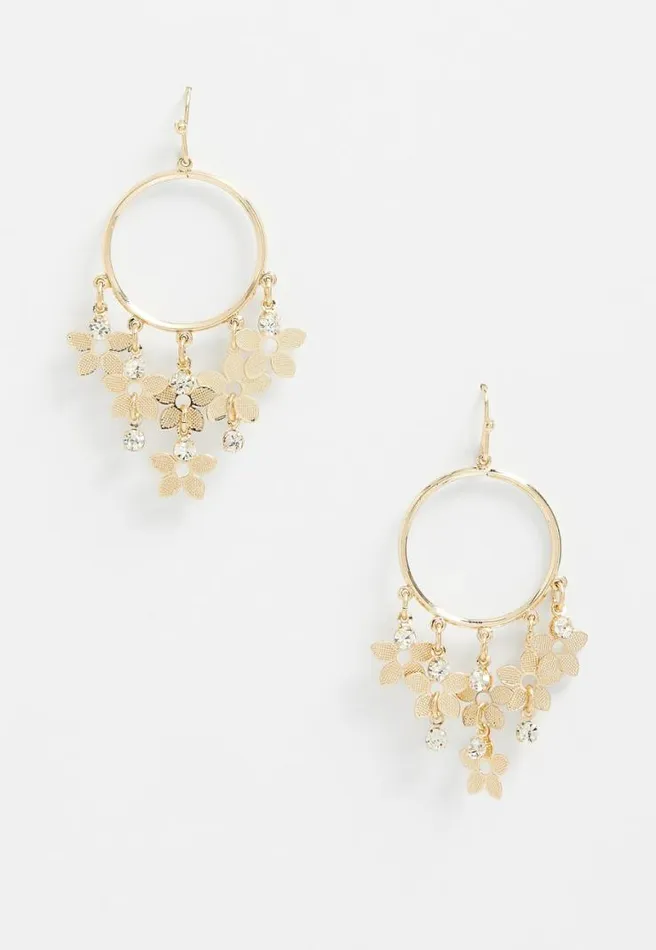 Flower Fringe Hoop Women Maurices Jewelry
