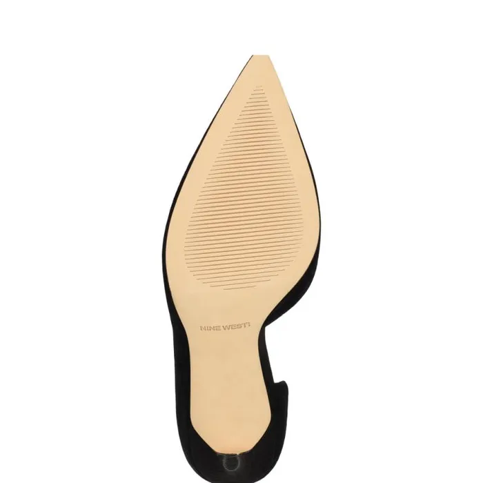 Folowe D039Orsay Pointy Toe Pumps Black Suede Women Nine West Heels