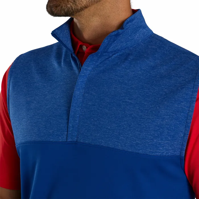 FootJoy Base MidLayers Men Heather Yoke HalfZip Vest
