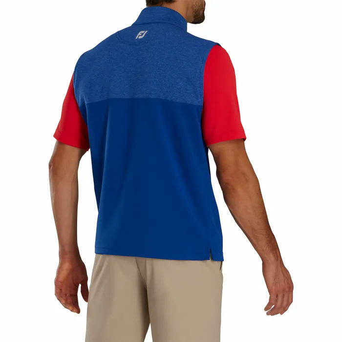FootJoy Base MidLayers Men Heather Yoke HalfZip Vest