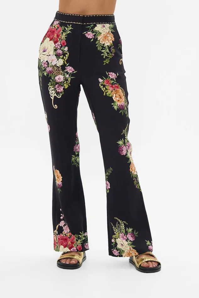 FULL LENGTH FLARED PANT ADORNED IN ALEXANDRIA Adorned In Alexandria Womens Camilla Pants