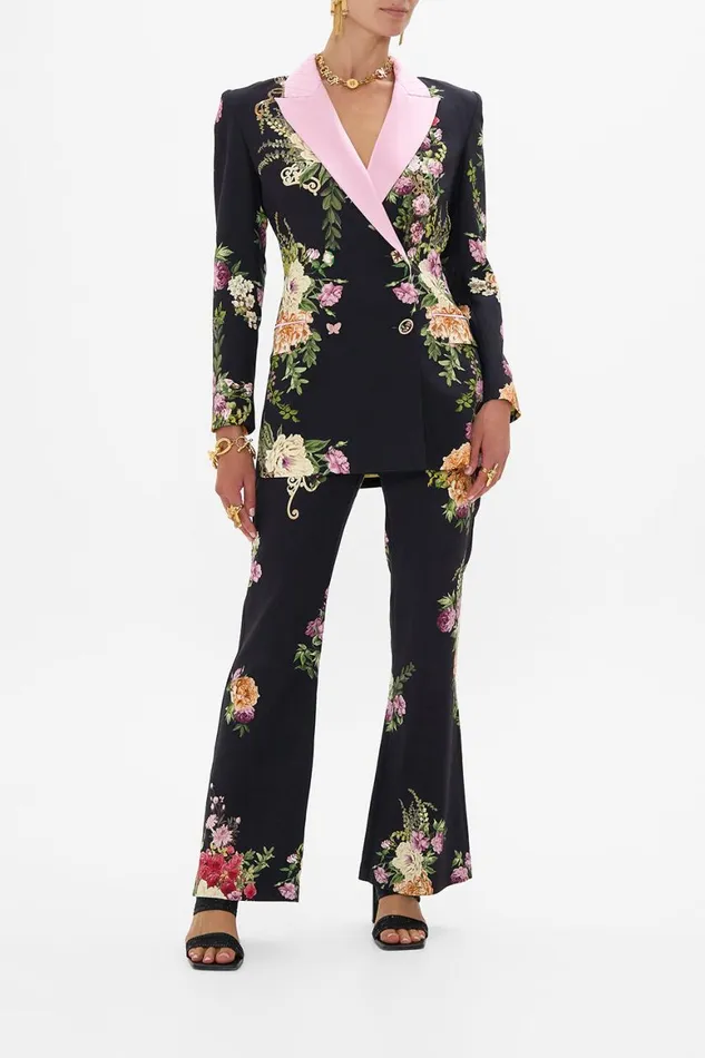 FULL LENGTH FLARED PANT ADORNED IN ALEXANDRIA Adorned In Alexandria Womens Camilla Pants