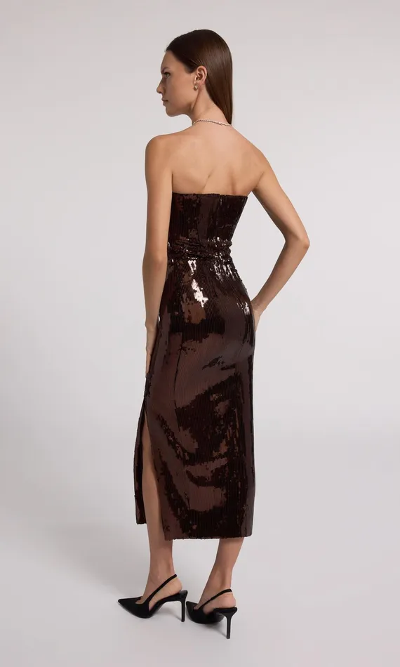 Generation Love Clothing Dresses Blaine Sequin Dress Brown 8211 Women