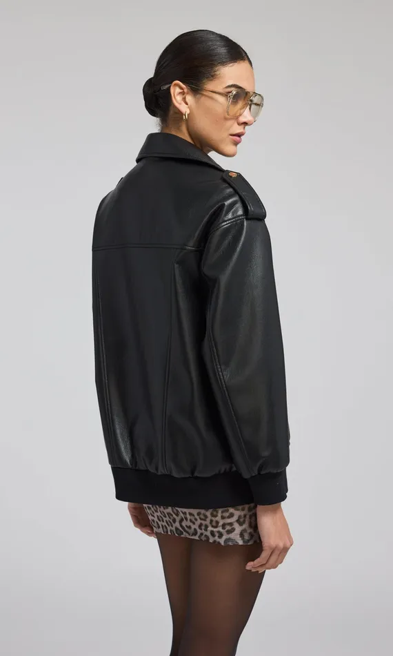 Generation Love Clothing Outerwear Axel Vegan Leather Jacket Black 8211 Women