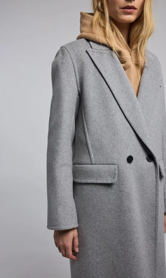 Generation Love Clothing Outerwear Vance Wool Coat Grey Melange 8211 Women