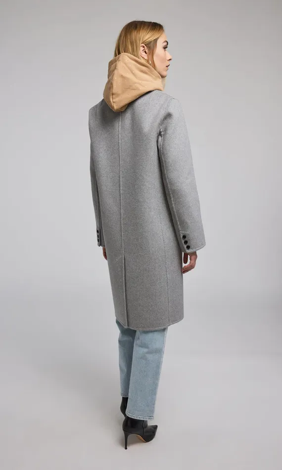 Generation Love Clothing Outerwear Vance Wool Coat Grey Melange 8211 Women