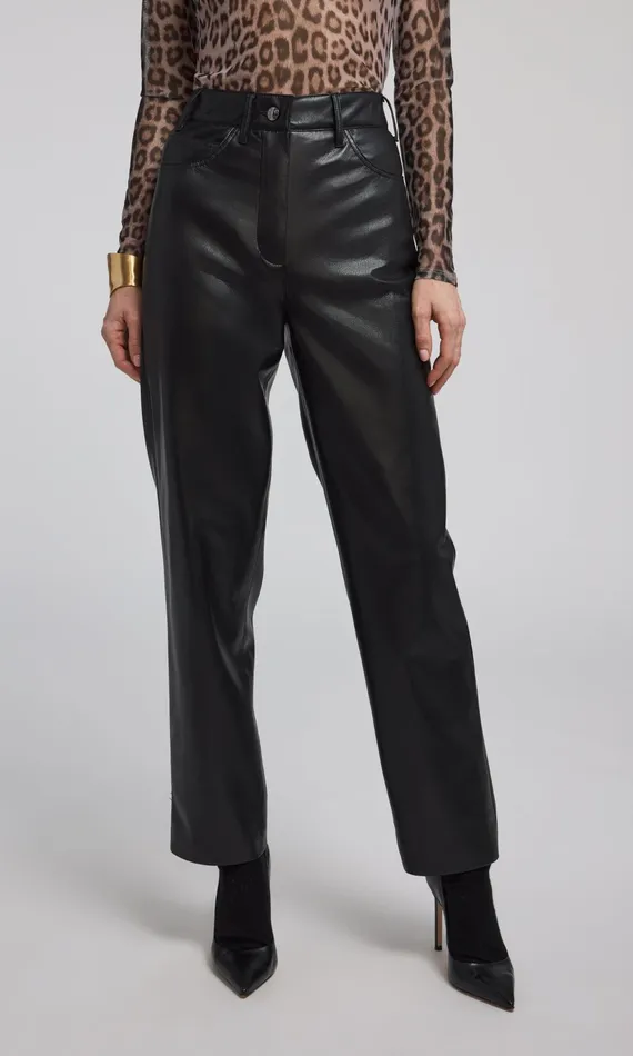 Generation Love Clothing Pants EMMETT VEGAN LEATHER PANT Black 8211 Women