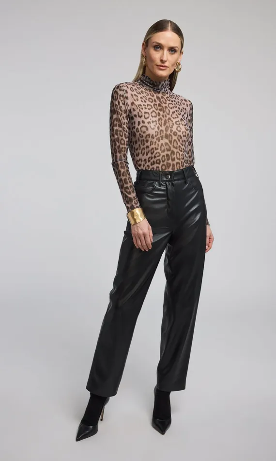 Generation Love Clothing Pants EMMETT VEGAN LEATHER PANT Black 8211 Women