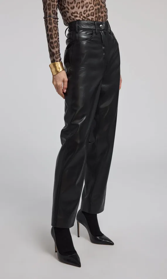 Generation Love Clothing Pants EMMETT VEGAN LEATHER PANT Black 8211 Women