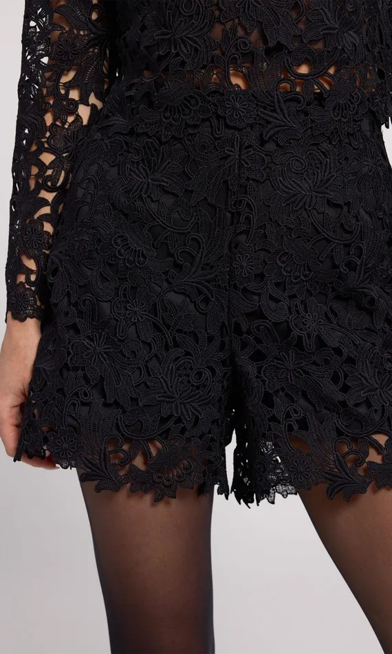Generation Love Clothing Shorts Danny Lace Shorts Black 8211 Women