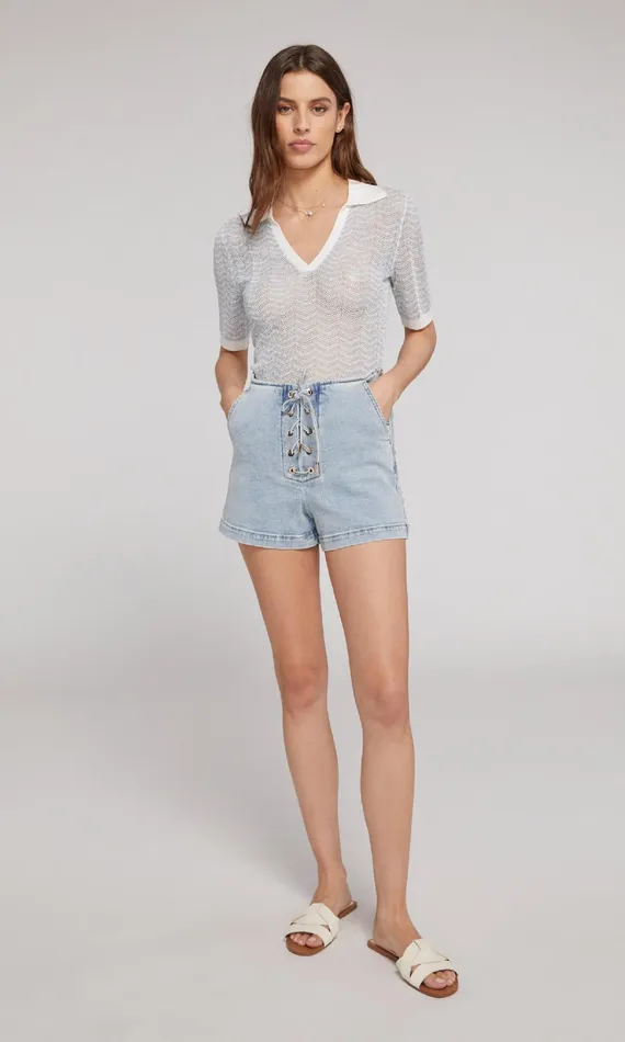 Generation Love Clothing Shorts Melina Denim Shorts Light Blue 8211 Women