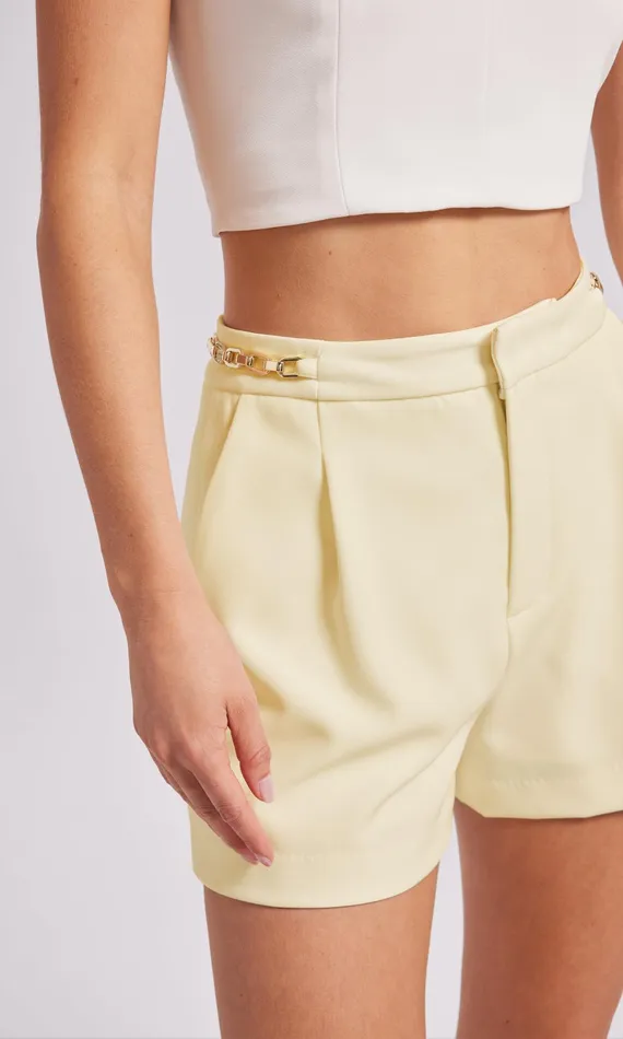 Generation Love Clothing Shorts Ramona Crepe Shorts Yellow 8211 Women