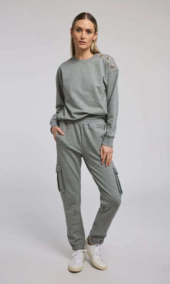 Generation Love Clothing Sweaters and Sweatshirts Cambria Sweatshirt Heather Grey 8211 Women