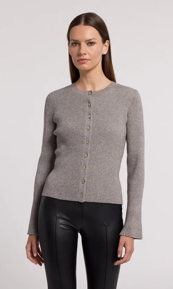Generation Love Clothing Sweaters and Sweatshirts Dua Cardigan Heather Grey 8211 Women