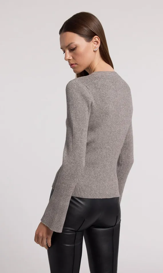 Generation Love Clothing Sweaters and Sweatshirts Dua Cardigan Heather Grey 8211 Women