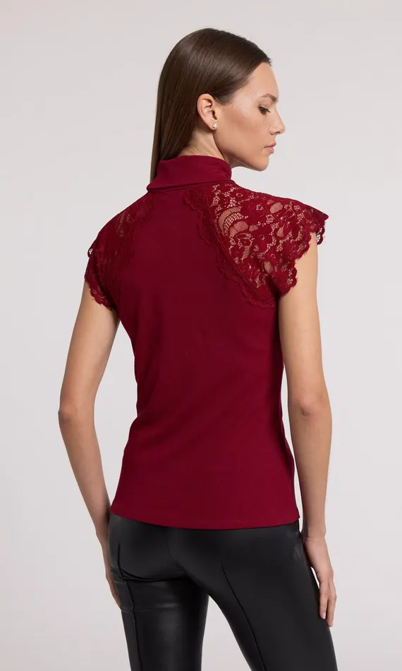 Generation Love Clothing Tops Jessenia Lace Combo Top Scarlett 8211 Women