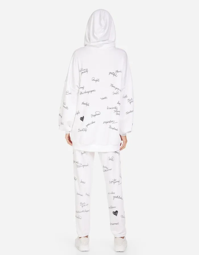 Georgina Happy Thoughts White Women Lauren Moshi Hoodies