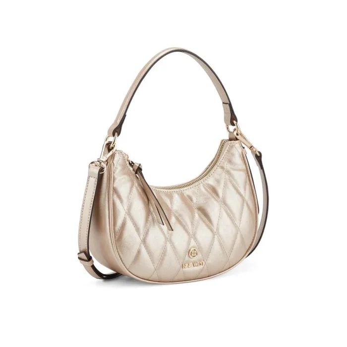 Gibson Mini Hobo Crossbody Gold Women Nine West Crossbody Gibson Mini Hobo Crossbody Gold Women Nine West Crossbody