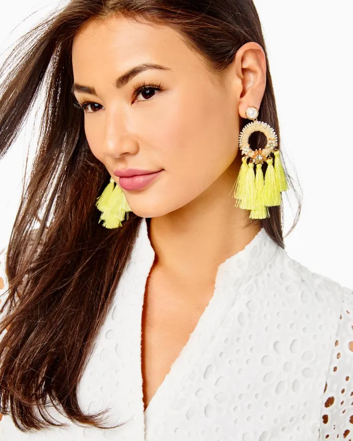 Gifts For Mom Home and GiftsWomen Lilly Pulitzer Suns Out Earrings Creme Fraiche