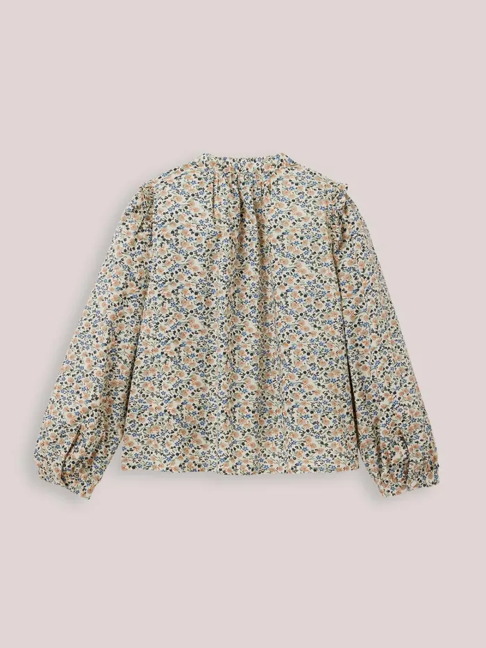 Girls Clothing Cyrillus Daisy Print Shirt Imp Daisy