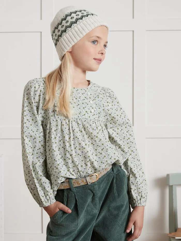 Girls Clothing Cyrillus Marguerite Print Blouse