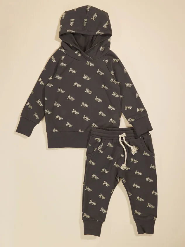 Go Team Hoodie And Jogger Set Black Boy Altar039d State Bottoms